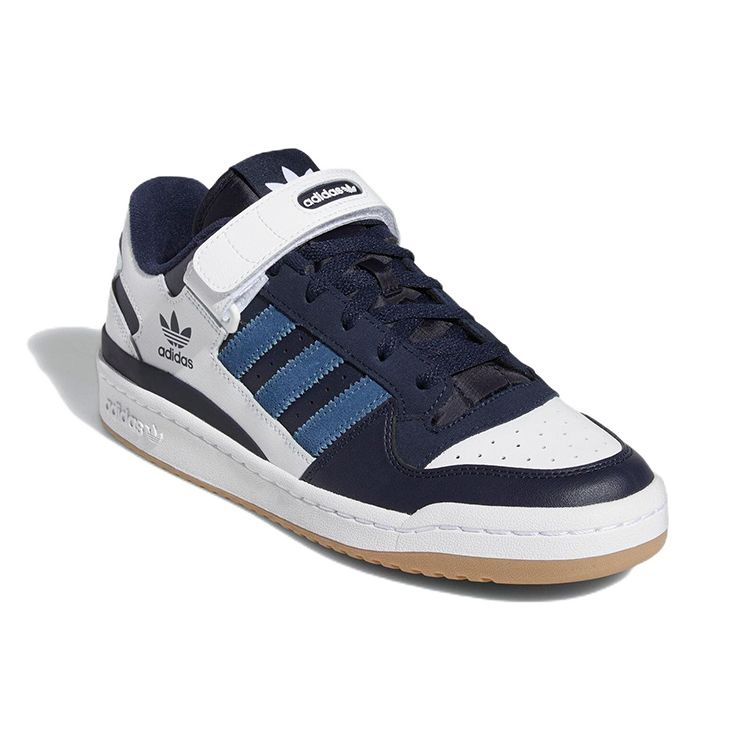 Adidas Originals Forum Low Top Sneakers Unisex Sneakers White Gray Blue GX7066