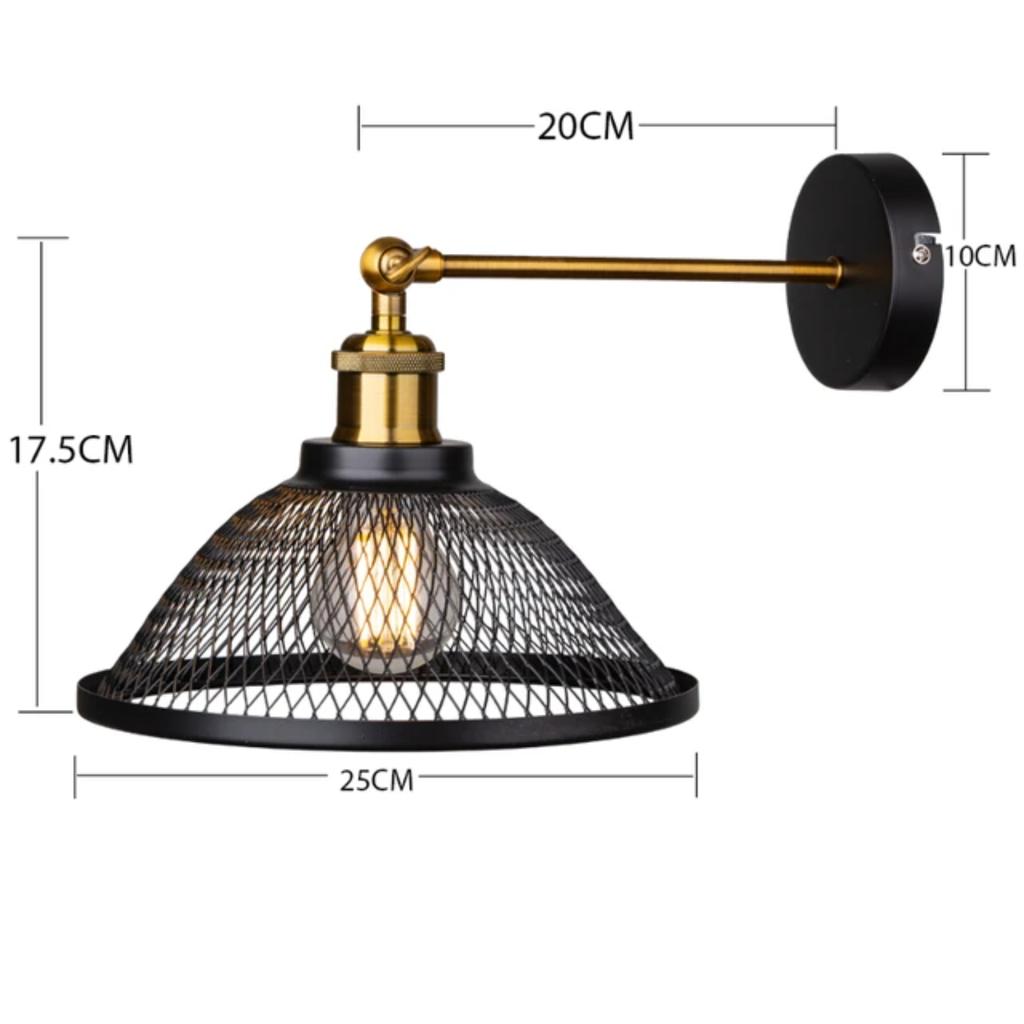 New Enhance Your Space with a Charming, Warm, Beautiful, Inviting, Elegant, Rustic Vintage Industrial Style Wall Lamp for Cozy S