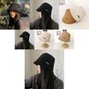 Stylish Cotton Summer Bucket Hat For Women Adjustable Breathable Sun Hat For Round Faces