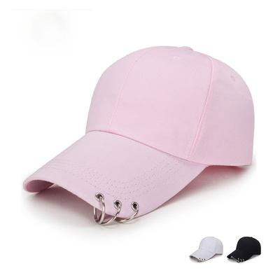Spring and Summer New Light Board Baseball Cap Men's and Women's Trend Hanging Ring Hat Casual Sun Hat Iron Ring Sun Hat