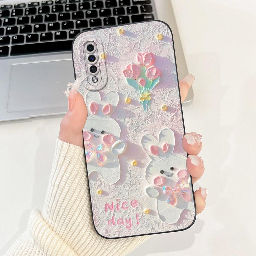Protector Cover For Samsung Galaxy A50 Case Floral Animals Silicone Soft Coque for Samsung A50 SM-A505FN Case Phone Bags