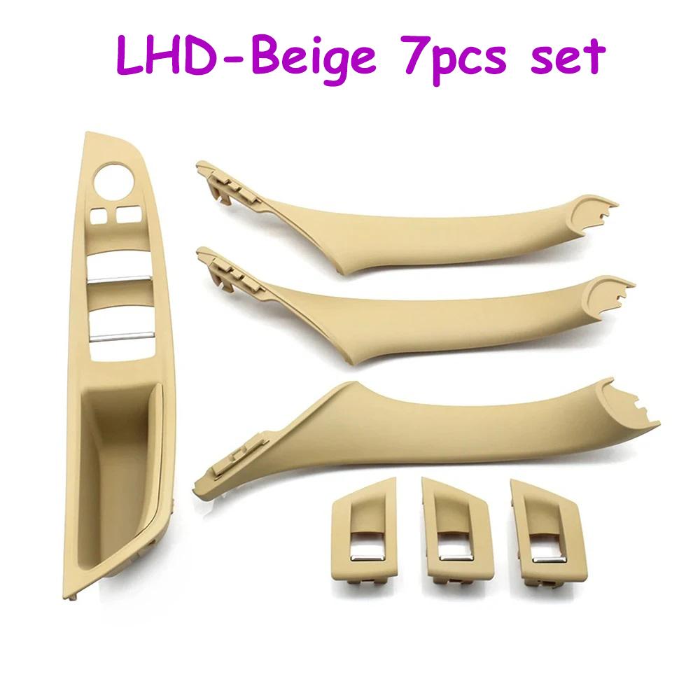 F10 F11 F18 7pcs Set LHD Interior Armrest Door Handle Panel Ide Trim Cover For BMW 5 Series 520i 523i 525i 528i 535i