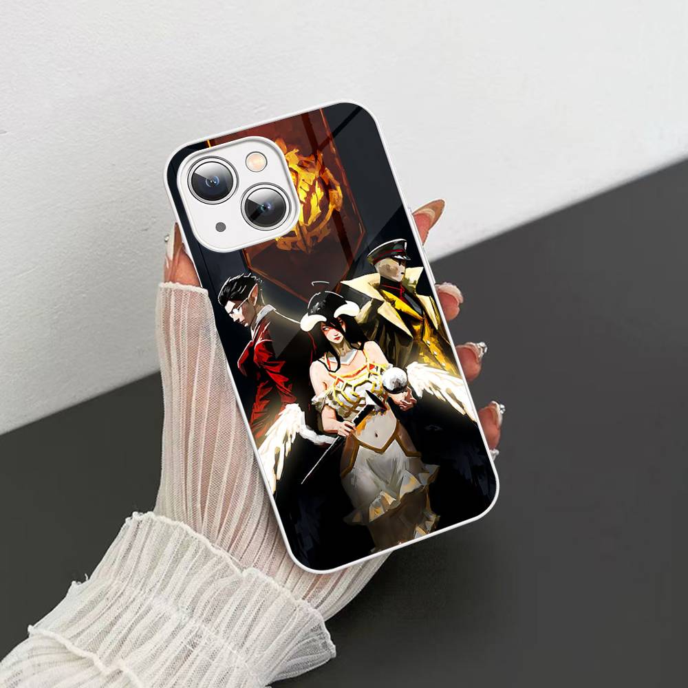 Popular Anime O-Overlord For IPhone 14 13 12 Mini 11 Pro XS Max X XR 14 Plus Tempered Glass Cover