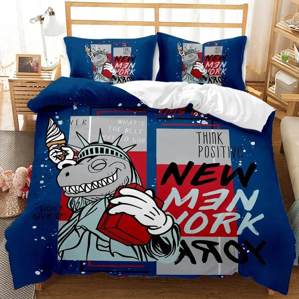 

Пододеяльник с динозаврами, спортивный постельный комплект, пододеяльник с баскетболом, детский, для мальчика, динозавры, хип-хоп, рок-музыка, хиппи, полиэстеровое одеяло 70x133cm 2pcs