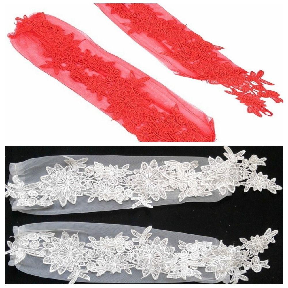 Fingerless Bridal Gloves Lace Long Mittens Elegant Women Cosplay Gloves  Stage Performance