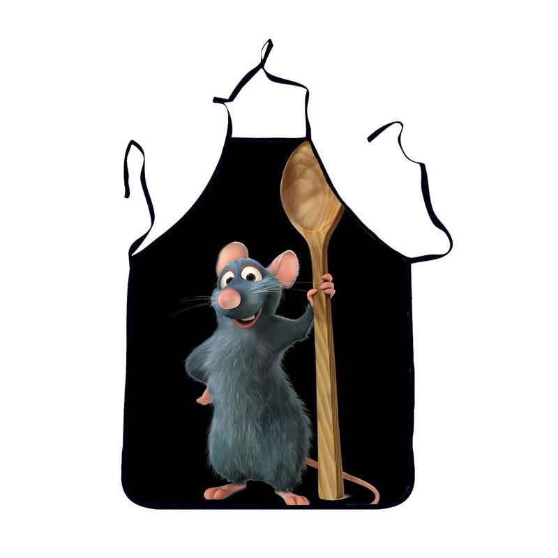 Cartoon Cat Pattern Waterresistant Cooking Apron For Men Women And Kids In Casual Style