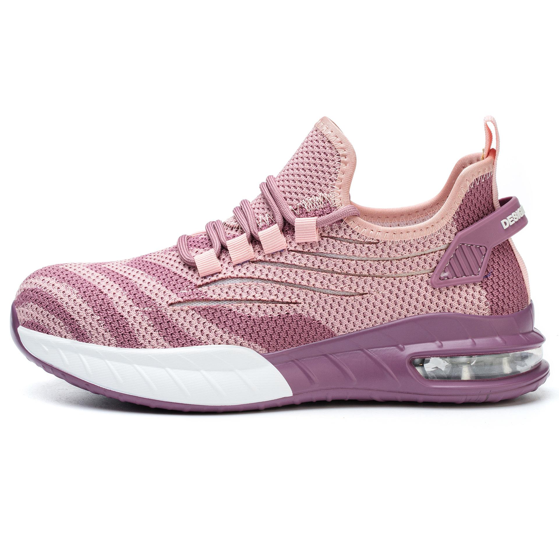 

Anti-smashing and anti-piercing work shoes Safety protection Labor insurance wear-resistant shoes Four seasons 55-3 powder (4.0 Kevlar standard); 44