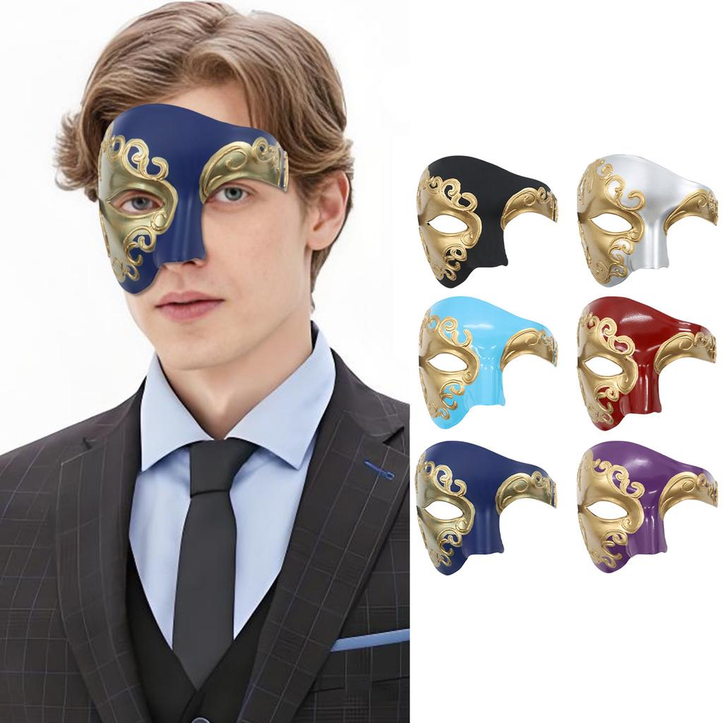 Steampunk Phantom Plastic Adult Half Face Mask Carnival Festival Bar Opera Stage Costume Prop Halloween Party Cosplay