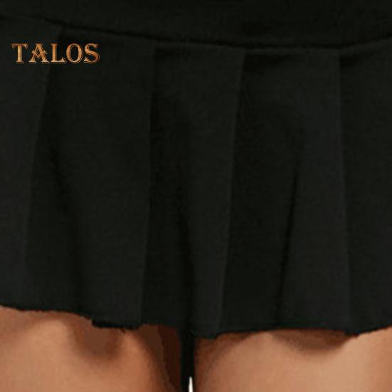 Σέξι φούστα με χαμηλοκάβαλο, μονόχρωμη πλισέ φούστα, πολύ κοντή φούστα σε γραμμή Α, για πάρτι, νυχτερινό κέντρο, μικροσκοπική φούστα