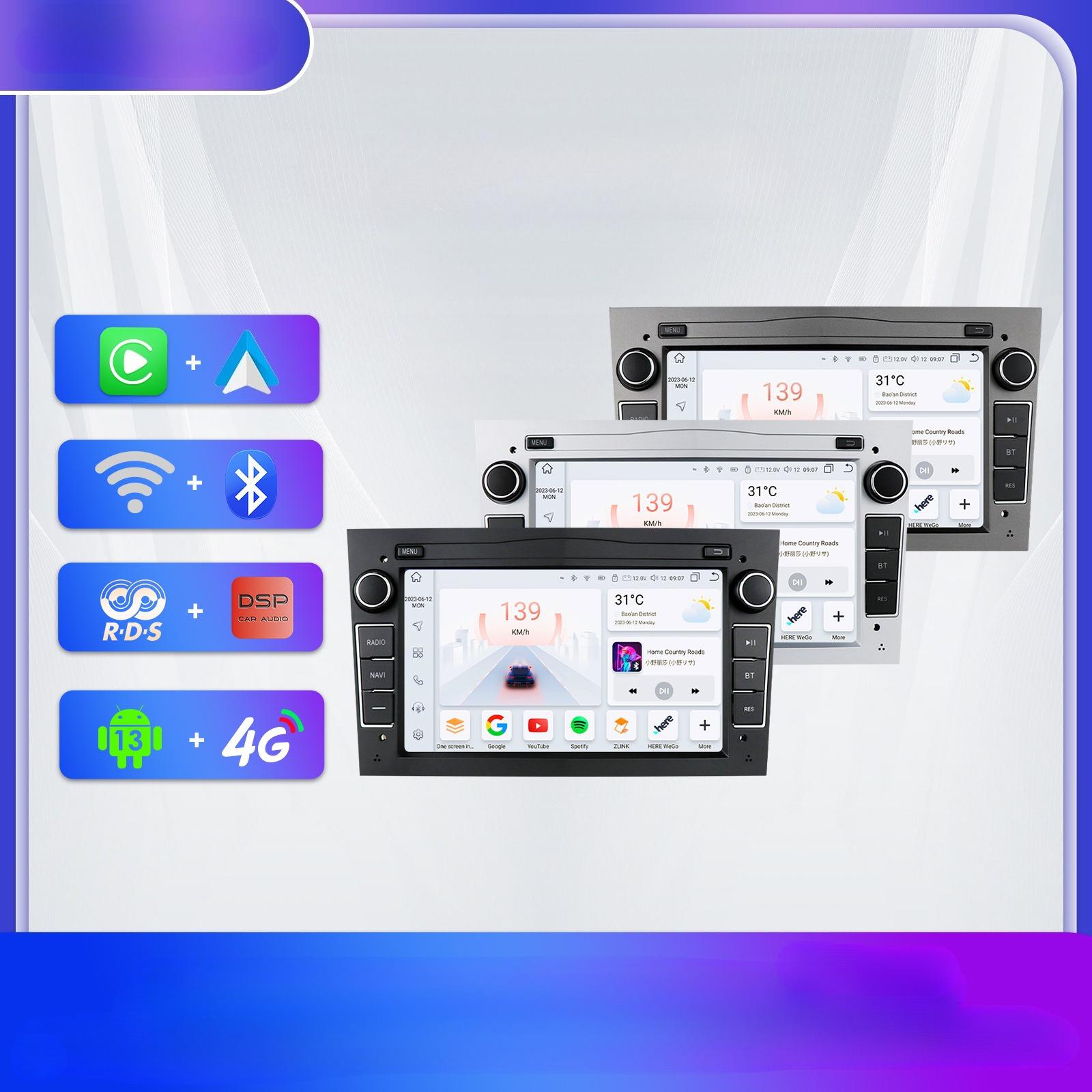 2 Din Android 8,1 GPS-навигация Автомобильный радиоприемник Мультимедийный плеер GPS + WIFI + DAB + OBD2 Авторадио для Opel 1+32G