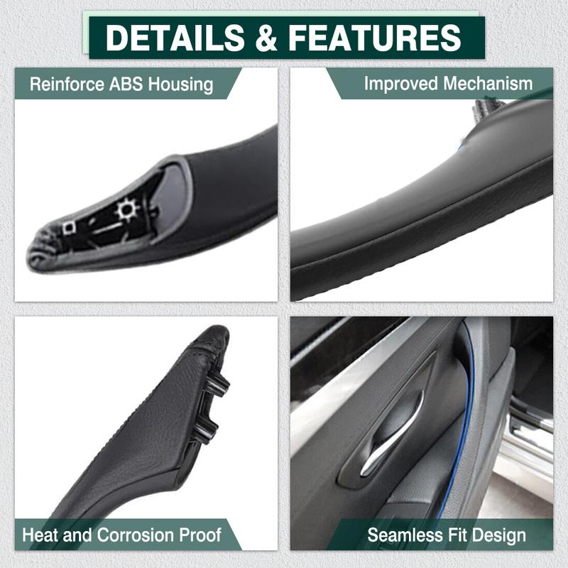 Left/Right Interior Passenger Door Leather Pull Handle Assembly for BMW 5 Series F10 F11 F18 2010 2011 2012 2013 2014 2015-2017