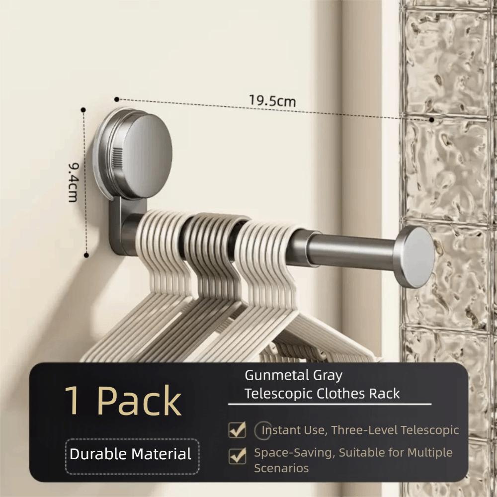 No-Drill Hanger Storage Rack Suction Cup Installation Hanger Container Quality Folding Rack  Home