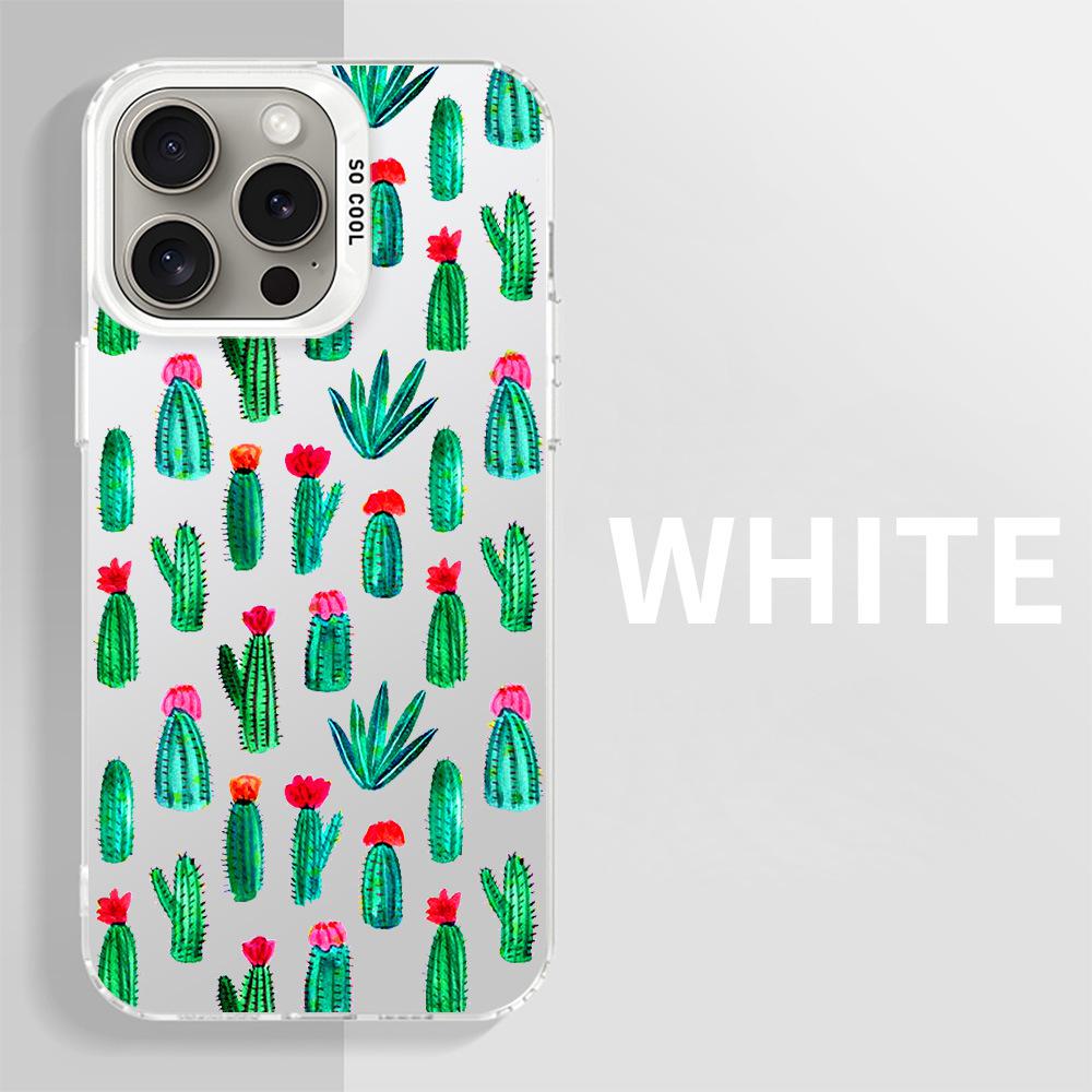 

Cactus pattern iPhone case for iPhone 15, 14, 13, 8, 11, with a borderless design. iPhone 15 Pro Max