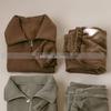 Korean Style Winter Fleece Set: High Neck Half-Zip Top & Joggers for Boys and Girls