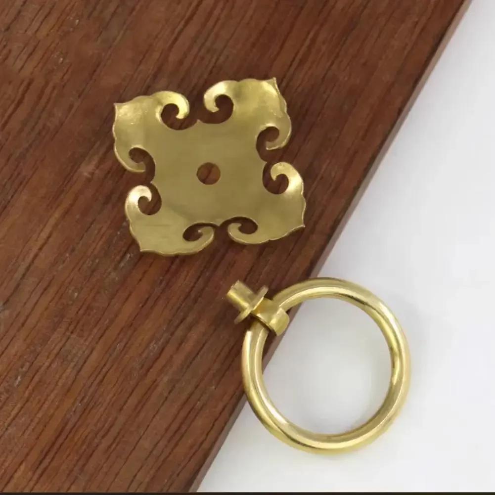 Brass Gate Handle with Vintage Aesthetic Simple Screw Installation for Front Doors and Interior Spaces in Your Home