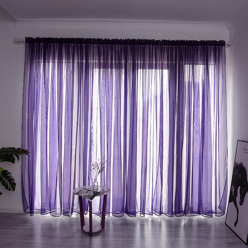 1 pezzo Eleganti Tende Moderne in Tulle per Soggiorno Camera da Letto Cucina Tende Trasparenti con Foglie Verdi per Finestra Tende in Tulle Drappeggi