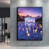 5D DIY Diamond Painting Cross Stitch Sea Venice Lights Night View Diamond Embroidery Mosaic Wall Art Home Decoration