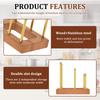 Pot Lid Rack Cutting Board Organizer Wood Base Baking Pan Chopping Storage Kitchen Countertop Cabinet Kitchenware Accessory