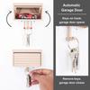 Easy Installation Key Rack Key Holder for Wall Car Garage Key Holder with Opening Door Wall Shelf Closet Organizer Shelves