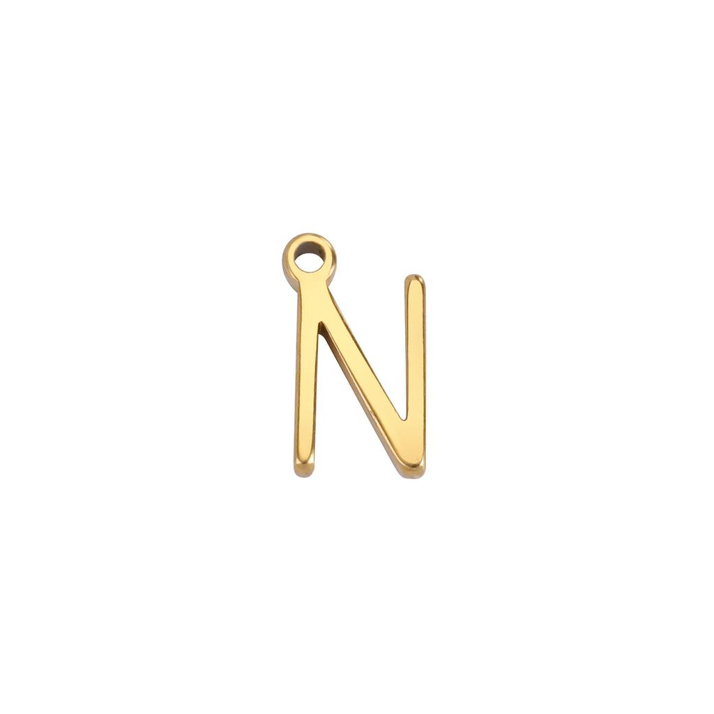 1 Stück 304 Edelstahl Mini-Buchstaben " A-Z " Anhänger Für Schmuckherstellung Initialen Alphabet/ Großbuchstaben Anhänger Armband Halskette DIY