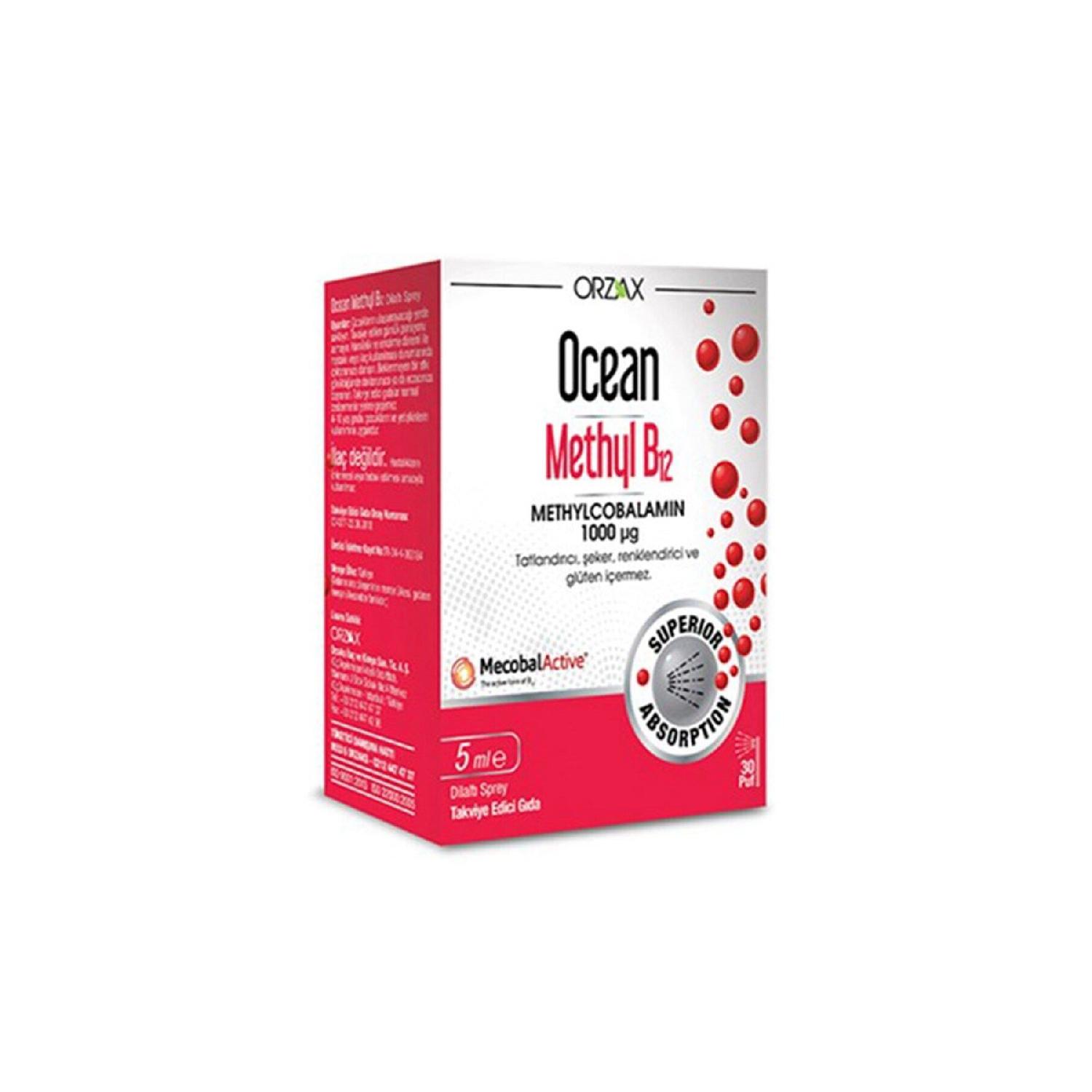 

Ocean Methyl B12 1000 Mcg Spray 5 Ml