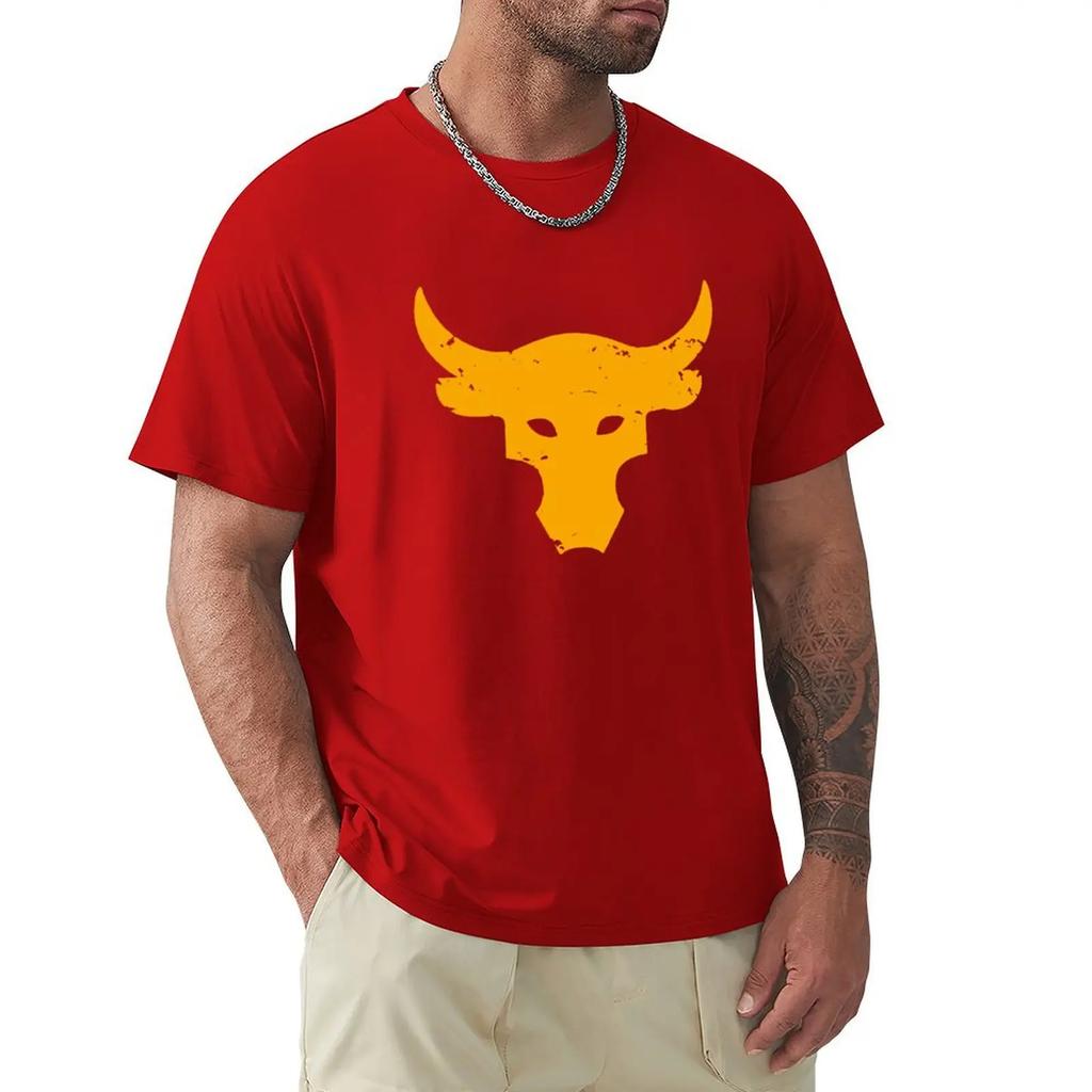 Koszulka Brahma Bull The Rock Project Siłownia Męska Z Okrągłym Dekoltem 100% Bawełna Koszulki T-shirt Top
