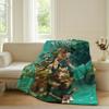 Adventure game W Wakfu Blanket For Sofa Office Bed Plane Travel Sleep Read Relax Camping Soft And Warm