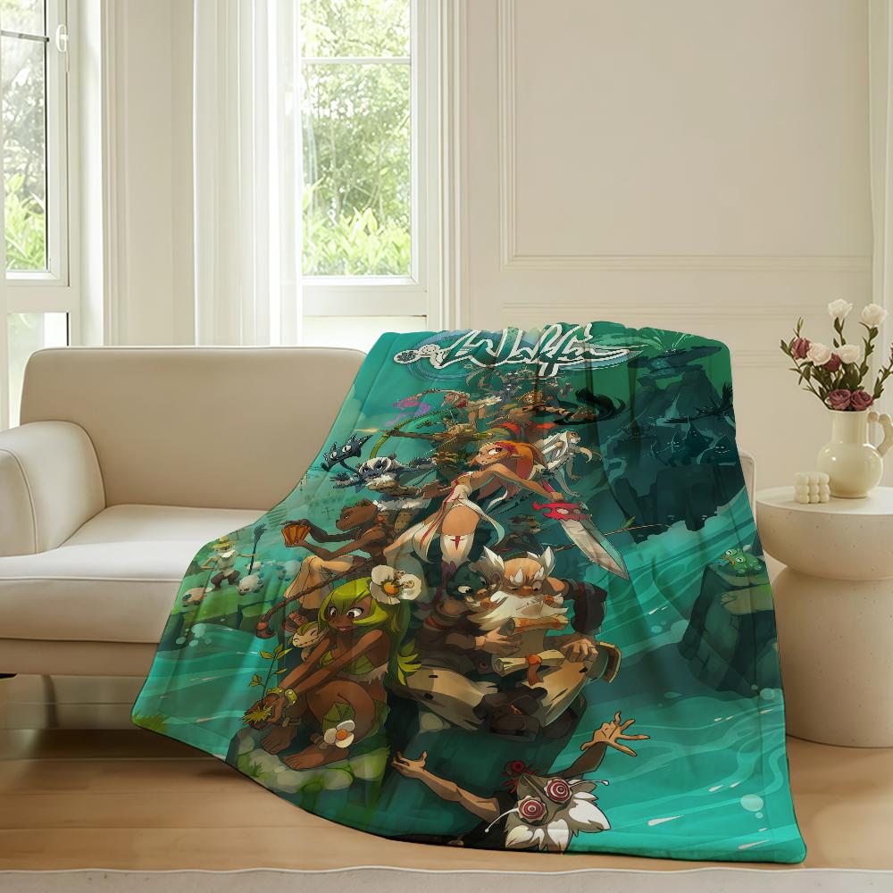 Adventure game W Wakfu Blanket For Sofa Office Bed Plane Travel Sleep Read Relax Camping Soft And Warm