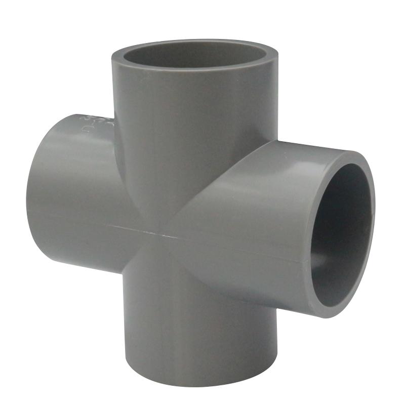 Raccordi per Tubi in PVC Grigio Solido Fai da Te Gomito Dritto Gomito a T Uguale Connettori Giunto in Plastica Tubo Accoppiatore Adattatore 3/4/5/6 Vie