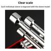 Hex Nut Driver Set 6 In 1 Folding Nut Driver Set Imperial/Metric Motor Folding Socket Wrench Steel Shank Portable Premium Handle
