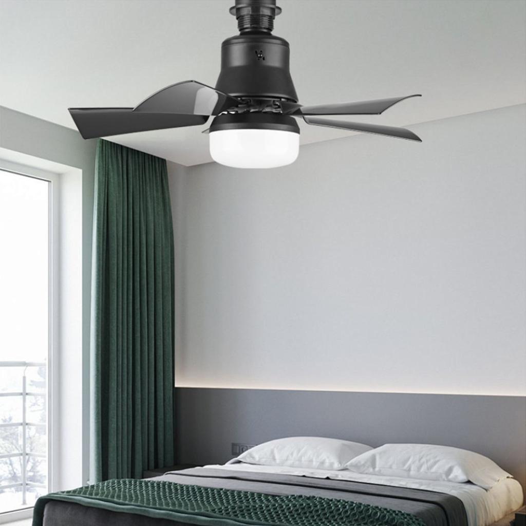 Ceiling Fan Light 3000K To 6500K   Brightness 3 Wind Speeds 3 Timers E26 Socket Light with Fan