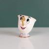 Tekanna Söt Tecknad Skönheten och Odjuret Kaffekannor Mugg Mrs Potts Chip Kopp Te Koppar Kärl Ett Teset Droshipping Skrivbords Present