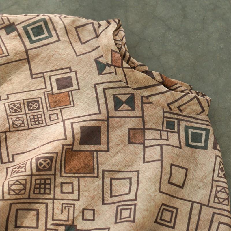 Johnature Women Vintage Plaid T-Shirts Bat Sleeve Summer Loose Female Soft Chinese Style Belt T-Shirts