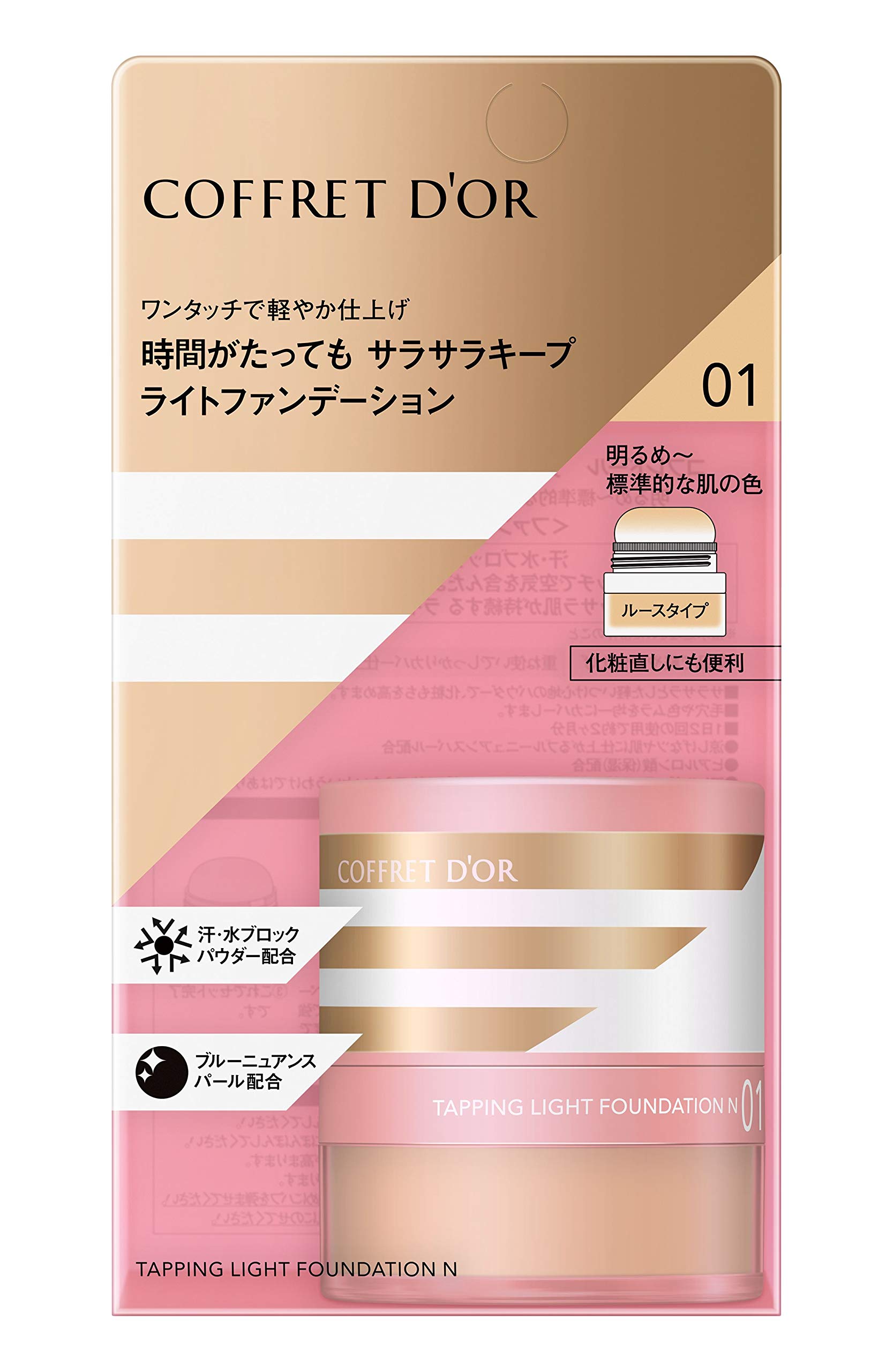 

Coffret D or Tapping Light Foundation n 01, Light to Medium Skin Tones, 3.3g (x 1)