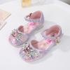 New Fashionable Casual Versatile Crystal Shoes and Leather Shoes for Children and Youngsters