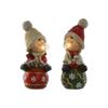 Christmas Bauble Home ESPRIT White Red Green 20.5 X 23 X 51 Cm (2 Units)