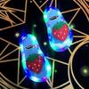 Complete Luminous Slippers Summer Adults Wear Cool Flashing Lights Fruit Strawberry Cat Full Lights Waterproof Cool Slippers
