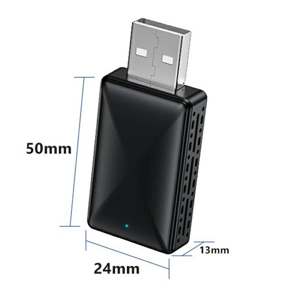 AB019F 2 In 1 CarPlay Android Auto Wireless Adapter Bluetooth-Compatible 5.4 WiFi 6 Connection Dongle
