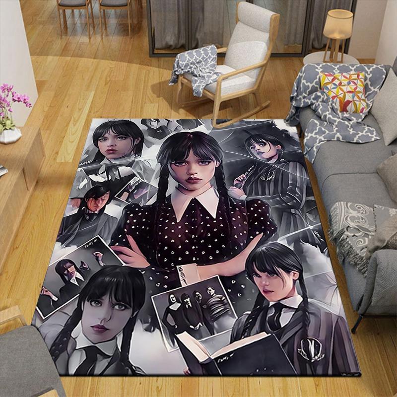 1Pc Gothic Fashion Collage Rug, Office Carpet Indoor Outdoor Doormat, Non-Slip, Comfortable, Living, Christmas Halloween, Xmas Gift N1266