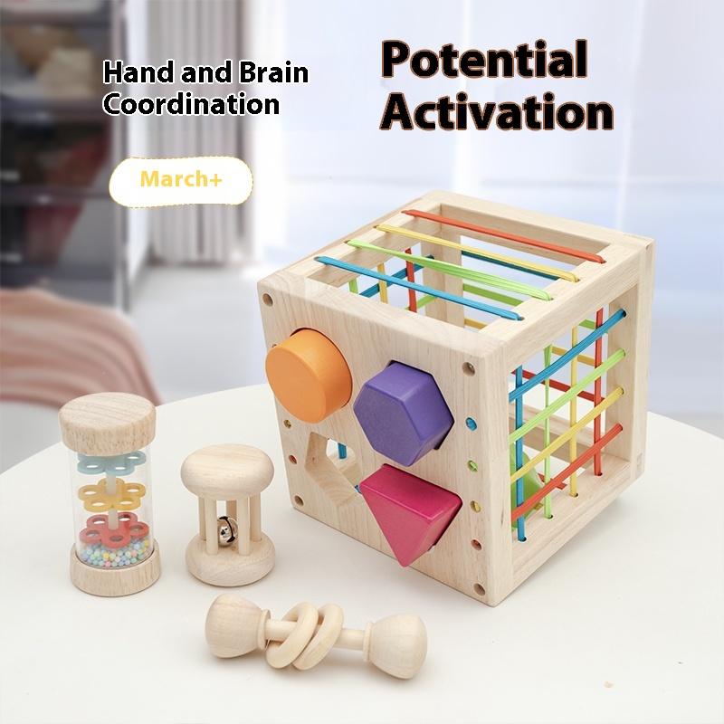 Montessori education for young children, educational toys, shape recognition matching, grip training, baby enlightenment gifts