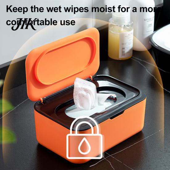 Anti-dust Wet Wipe Box Bathroom Wipes Tissue Dispenser Large Capacity Holder Wide Opening Refillable Toilet Paper Organizer Case