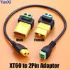 XT60 Male Female To 2Pin Solderless Terminal Connector Adapter Plug Cable For Solar Panels Drone Model Aircraft Balance Charger