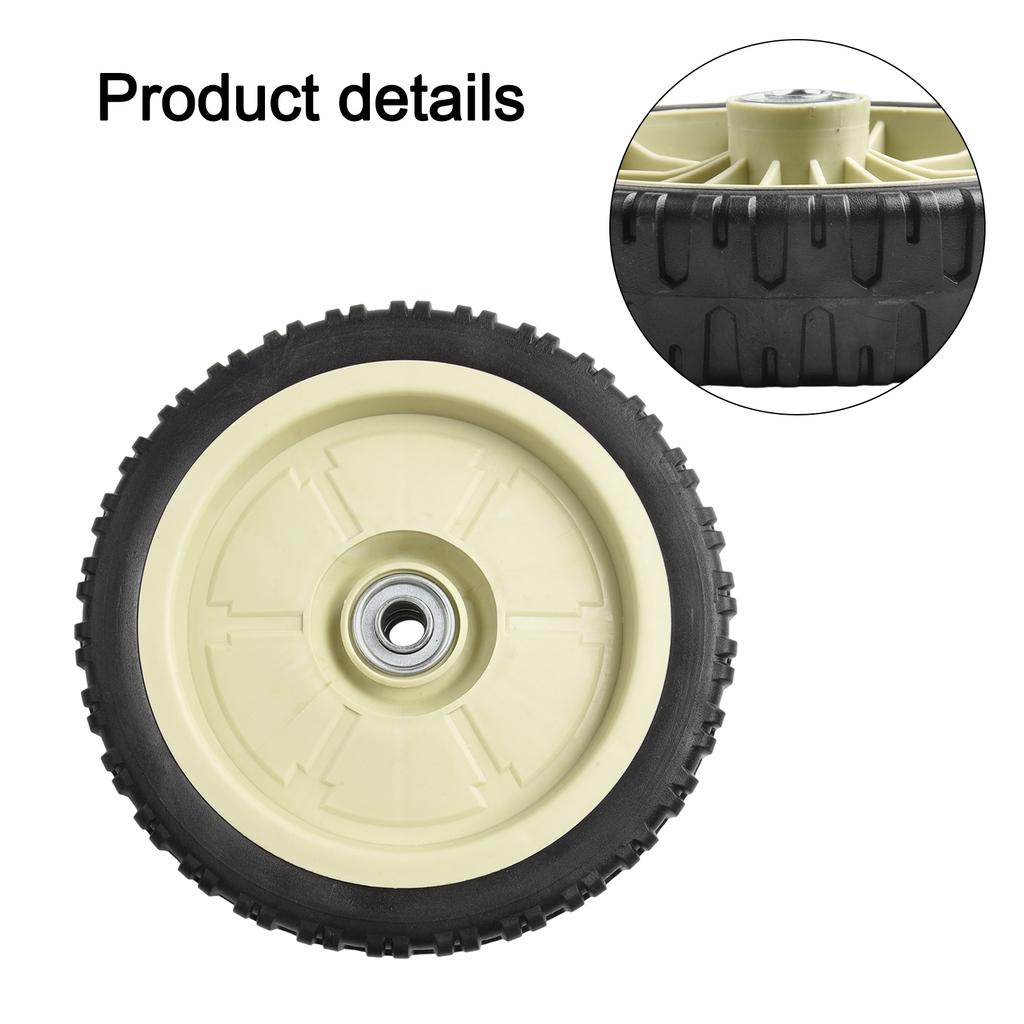 Front and Rear Lawn Mower Wheels Replacement Set for 7 inch/8 inch/10 inch Push Mowers Self Propelled Capability