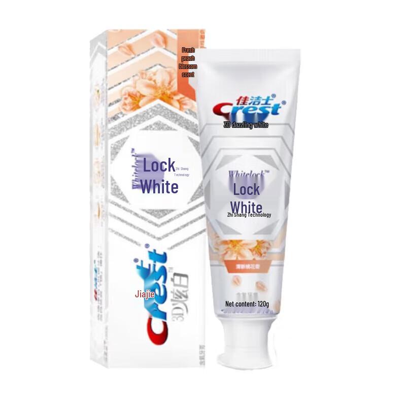 

Crest Whitening Toothpaste with Fresh Peach Blossom Scent