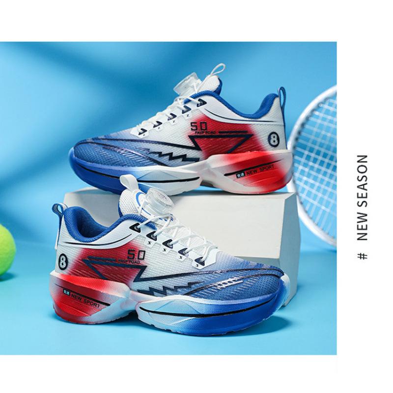 2025 neue Sommer-Kinder-Sportschuhe Mesh leicht Herren Mittelschule und ältere Kinder Lauf-Sport rotierender Knopf Basketballschuhe