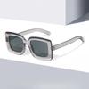 New Trend Fashion Square Shape Plastic Big Frame Sun Glasses UV 400 Travel Drive Sunglasses for Men Women