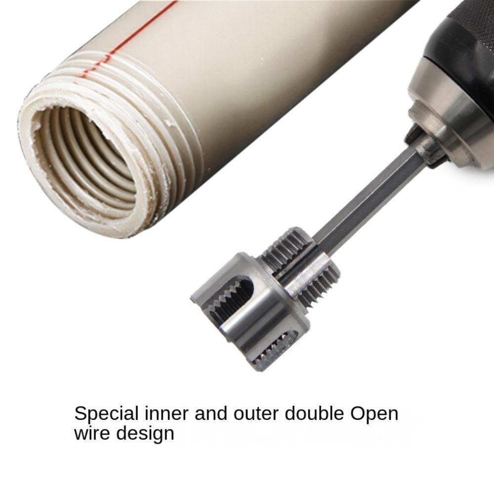 4/6 Water Pipe Thread Opener Hex Shank Die External Threads Pipe Threading Tool Thread Tapper Threading Tool