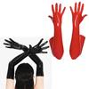 Luvas de Dança Luvas Longas Performance Sexy Brilhante Preto/ Vermelho