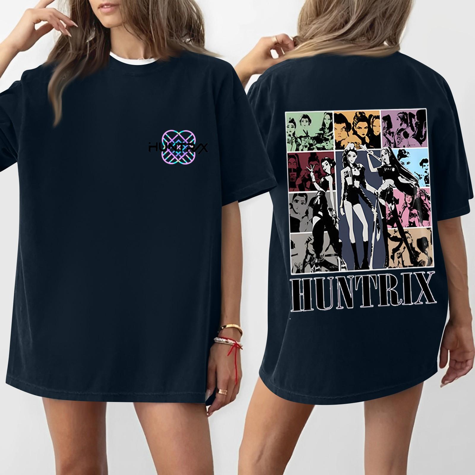 

Женская футболка с круглым вырезом и короткими рукавами с принтом XXXXXL тёмно-синий