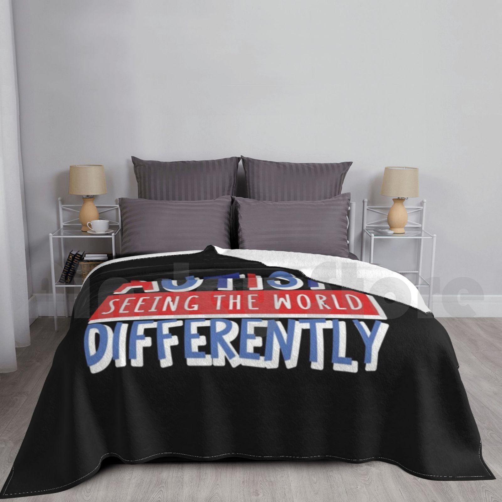 Autism Awareness Blanket For Sofa Bed Travel Autism Autism Awareness Awareness Puzzle Autism Speaks Autistic Size: 75*100cm, Weight: 230 GSM